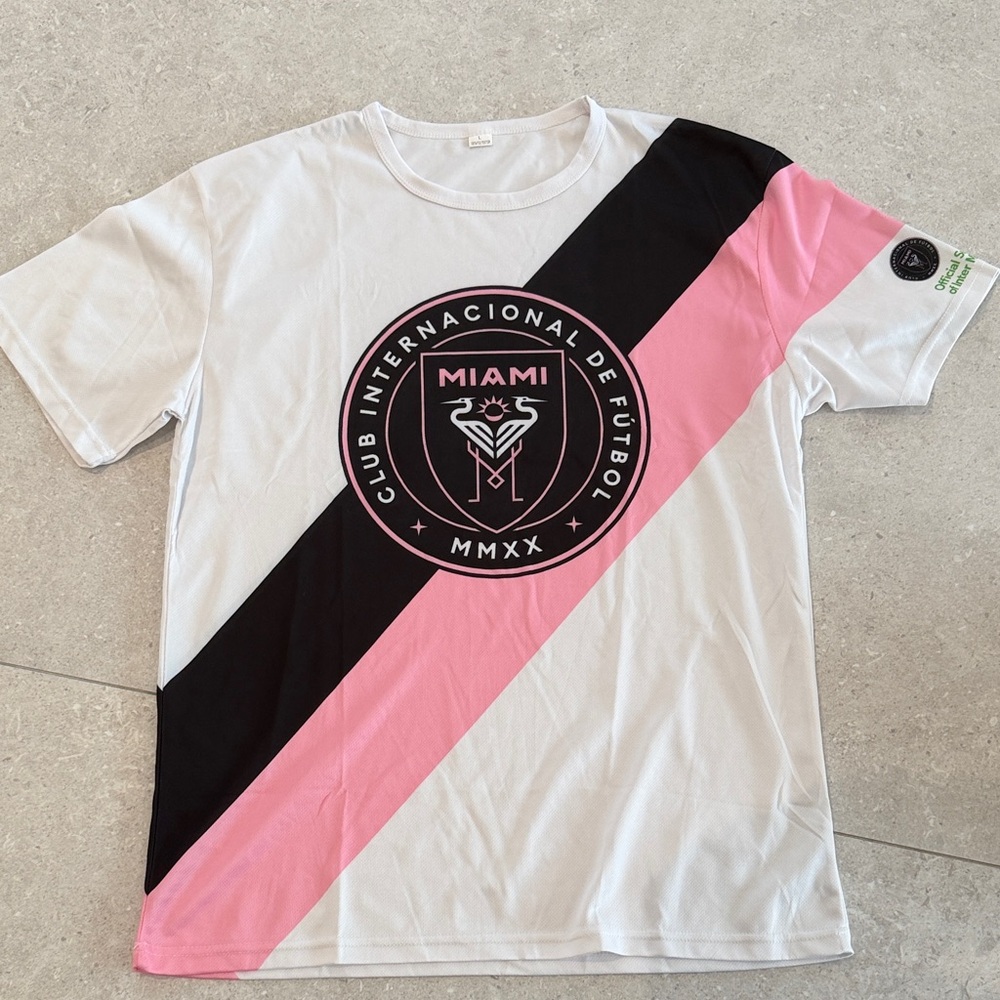 Inter Miami CF White and Pink Fan T-Shirt